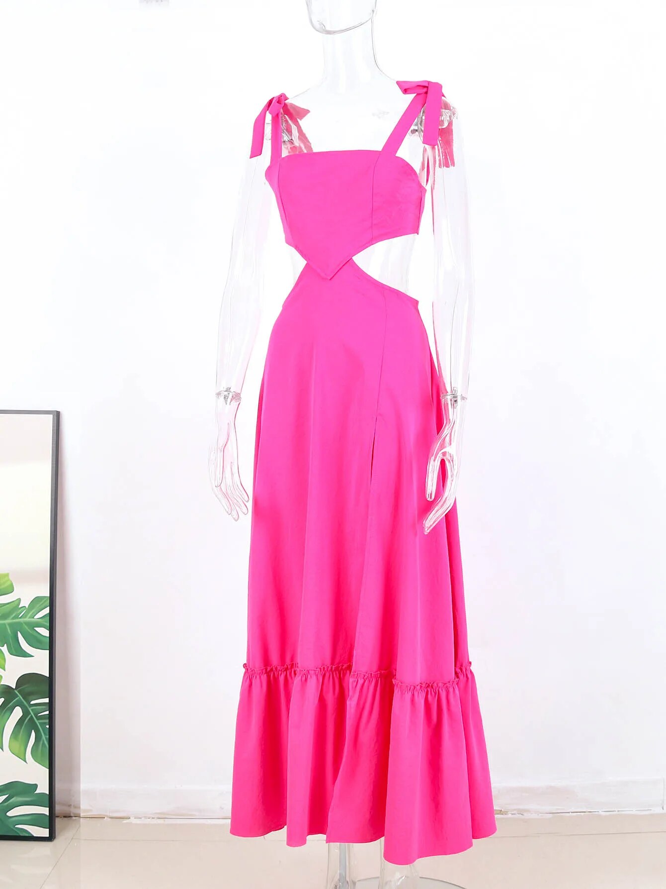 Maxct Womens Dresses Summer Sexy Tank Top Woman Clothing Beach Dress Robe Casual Elegant And Pretty Women's Dresses Rose Red