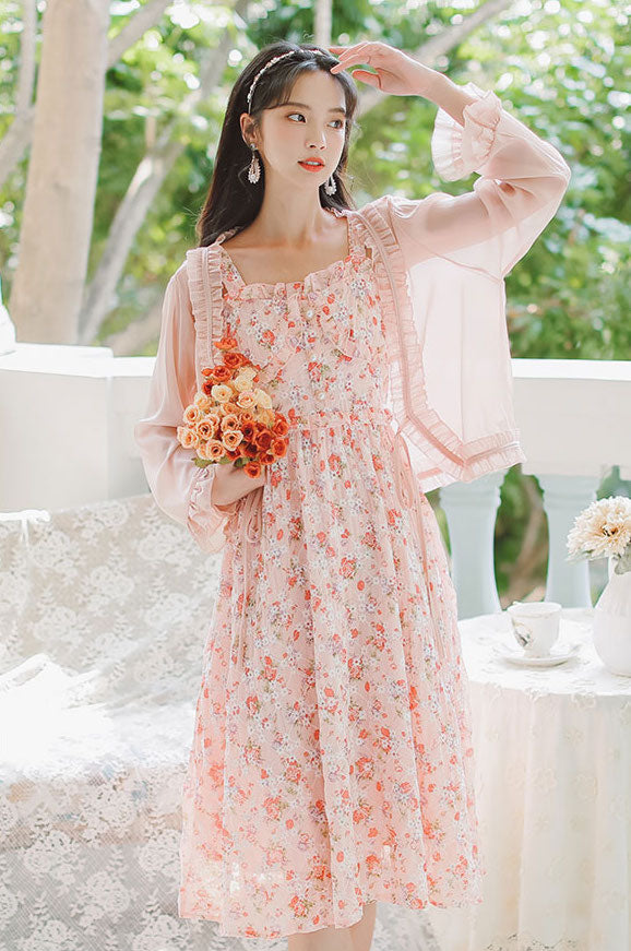 Tea Cup Floral Cami Dress Maxct