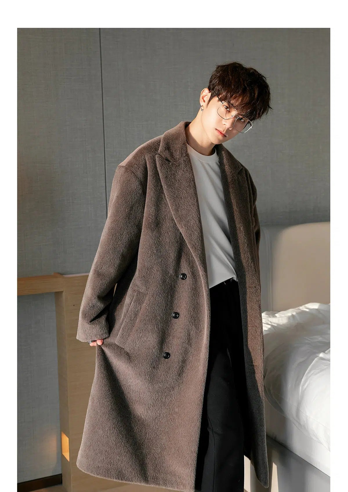 Maxct Woolen Coat With Scarf