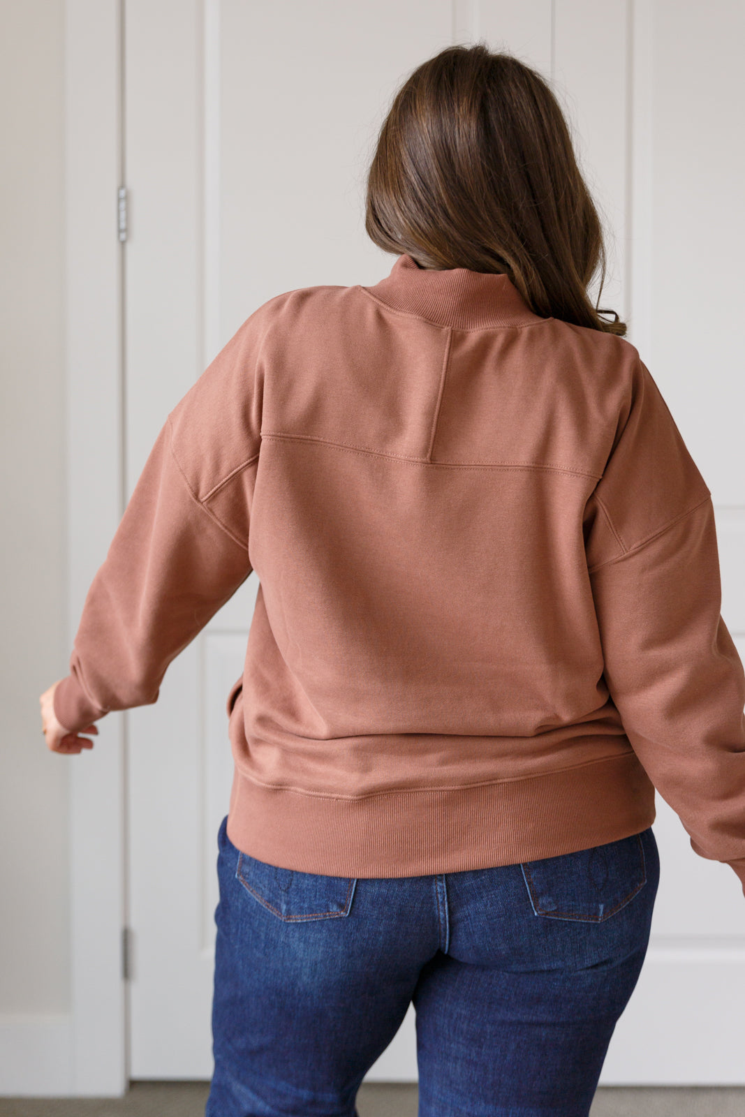 Maxct &Make No Mistake Mock Neck Pullover in Cocoa