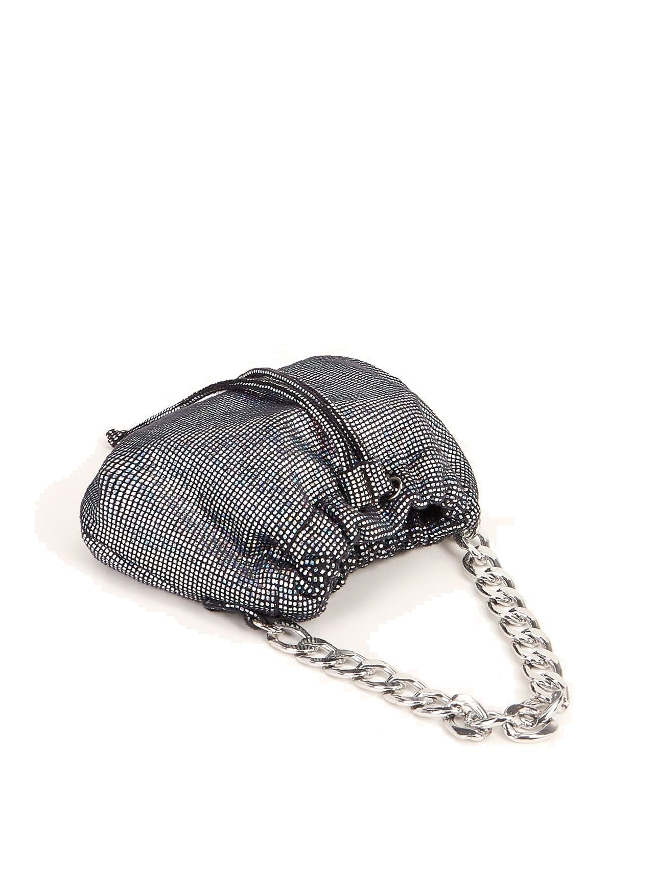 Bag For Love - Drawstring Design Rhinestone Chain Bag  - Women Maxct Bags