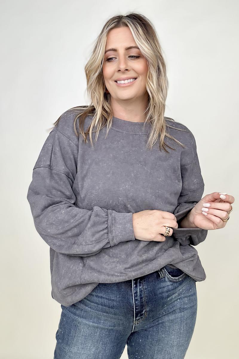 Maxct &Twist Detail Reversible Oversized Sweatshirt With Pockets