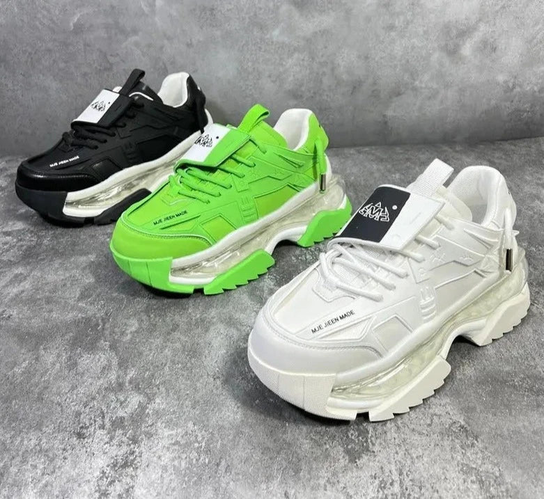 Height Increased Air Cushion Platform Sneakers for Men Maxct
