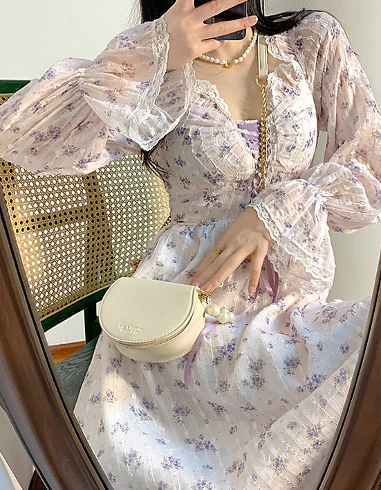 Lavender Fields Midi Dress Maxct
