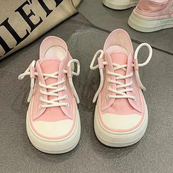 Shoes for Teen Girls Canvas Platform Sneakers Maxct