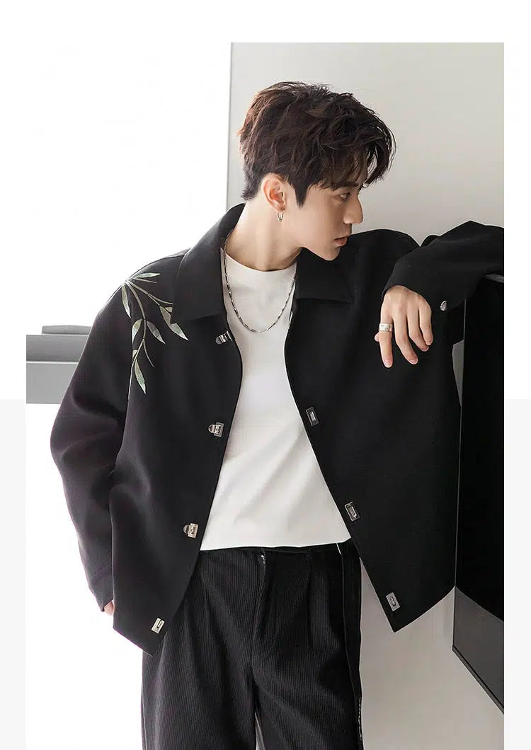 Maxct Casual Bamboo Embroidered Jacket