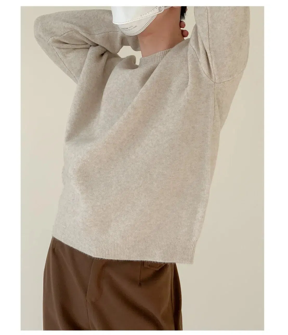 Maxct Cashmere Crew Neck Base Sweater