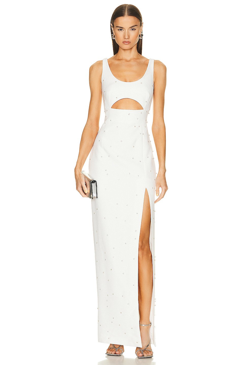 Maxct Women's Summer Foreign Trade High Quality Diamond Bandage Dress Women's High-end French Evening Dress