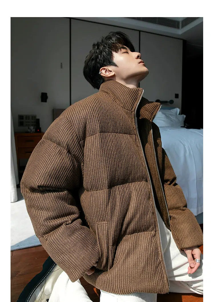 Maxct Vintage Zipped Padded Cotton Jacket