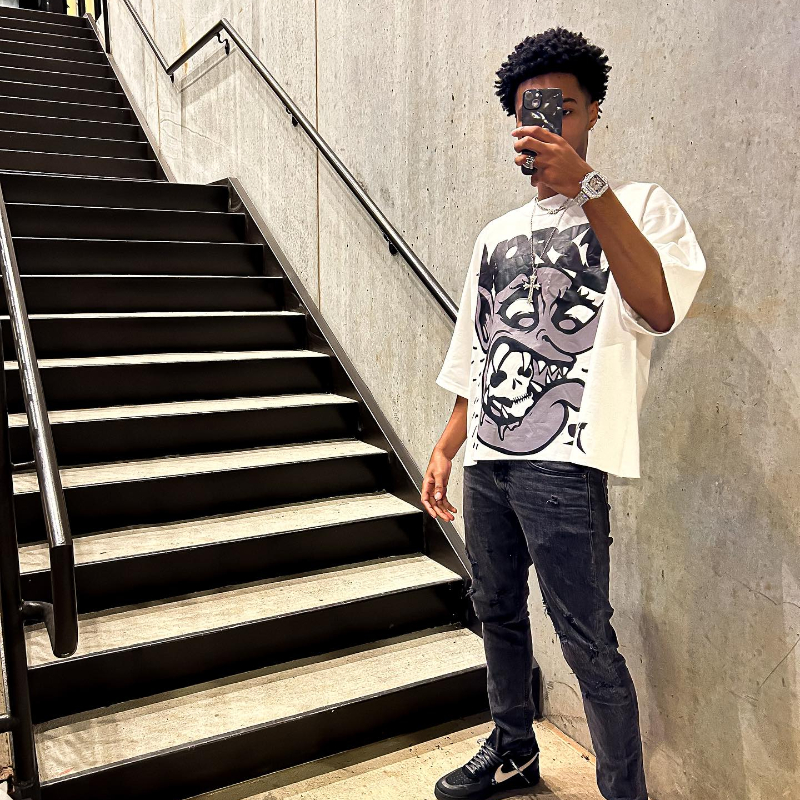 90s Streetwear Y2K Street T Shirt Men Women Harajuku Cartoon Printed Pattern Streetwear Retro Hip Hop Oversized Short Sleeves Unisex Clothing