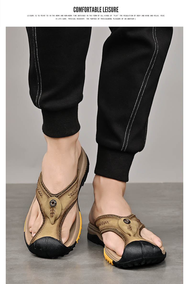 Men's Beach-Ready Flip-Flop Sandals - true-deals-club