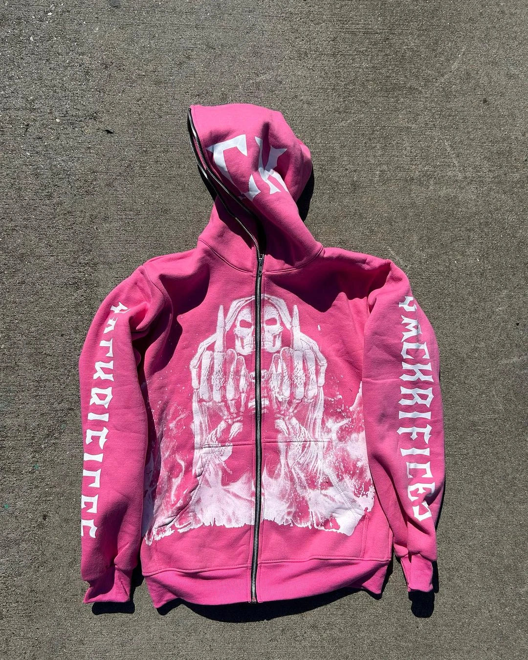 Maxct Y2k Women's Hoodie Personalized Cartoon Anime Print Streetwear Oversize Vintage Sweatshirt Punk Gothic Long Sleeve Tops Clothes