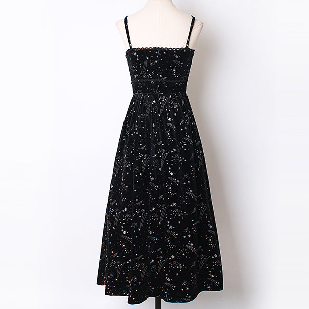 Starry Velvet Cami Midi Dress Maxct