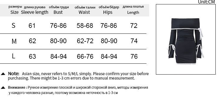 Strapless Sexy Black Dress Women Autumn Off Shoulder Long Sleeves Lace Knitting Bandage Mini Dresses Slim Elegant Club Partywear