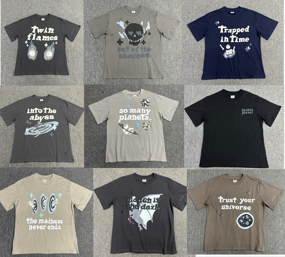 Maxct 90S Streetwear Bp High Street Foam Letter Print Loose Round Neck Short Sleeve Men'S And Women'S Casual T-Shirt Couple Half Sleeve Fashion