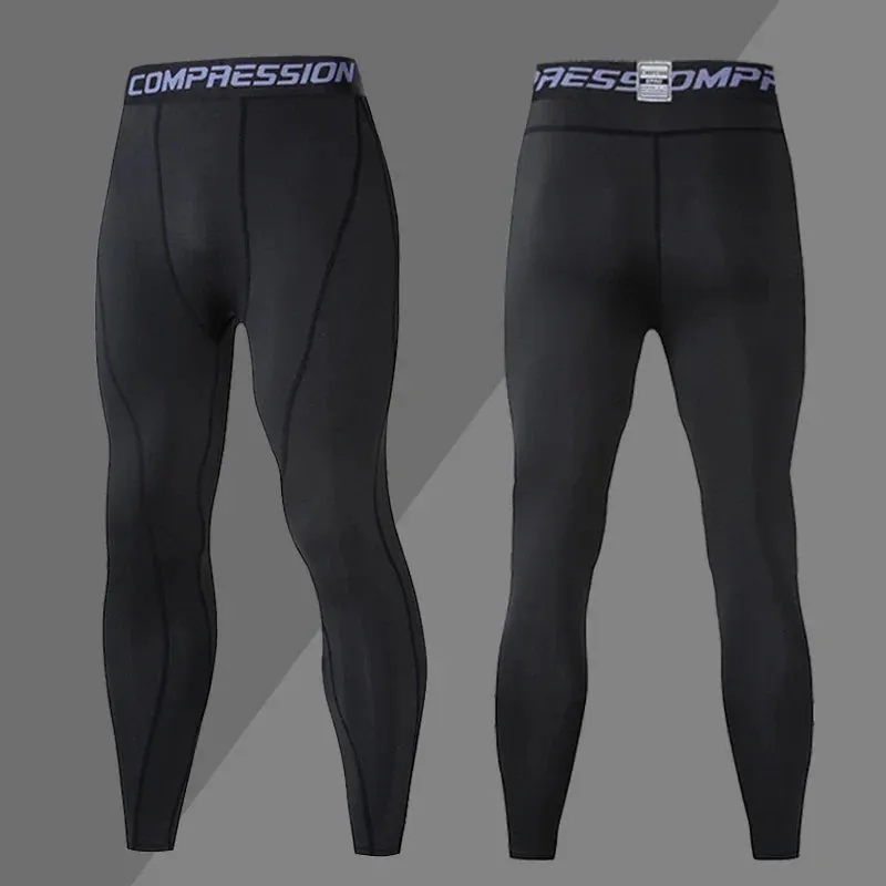 Fitness Compression Trousers Men's Tight Leggings for Gym and Athletics Maxct
