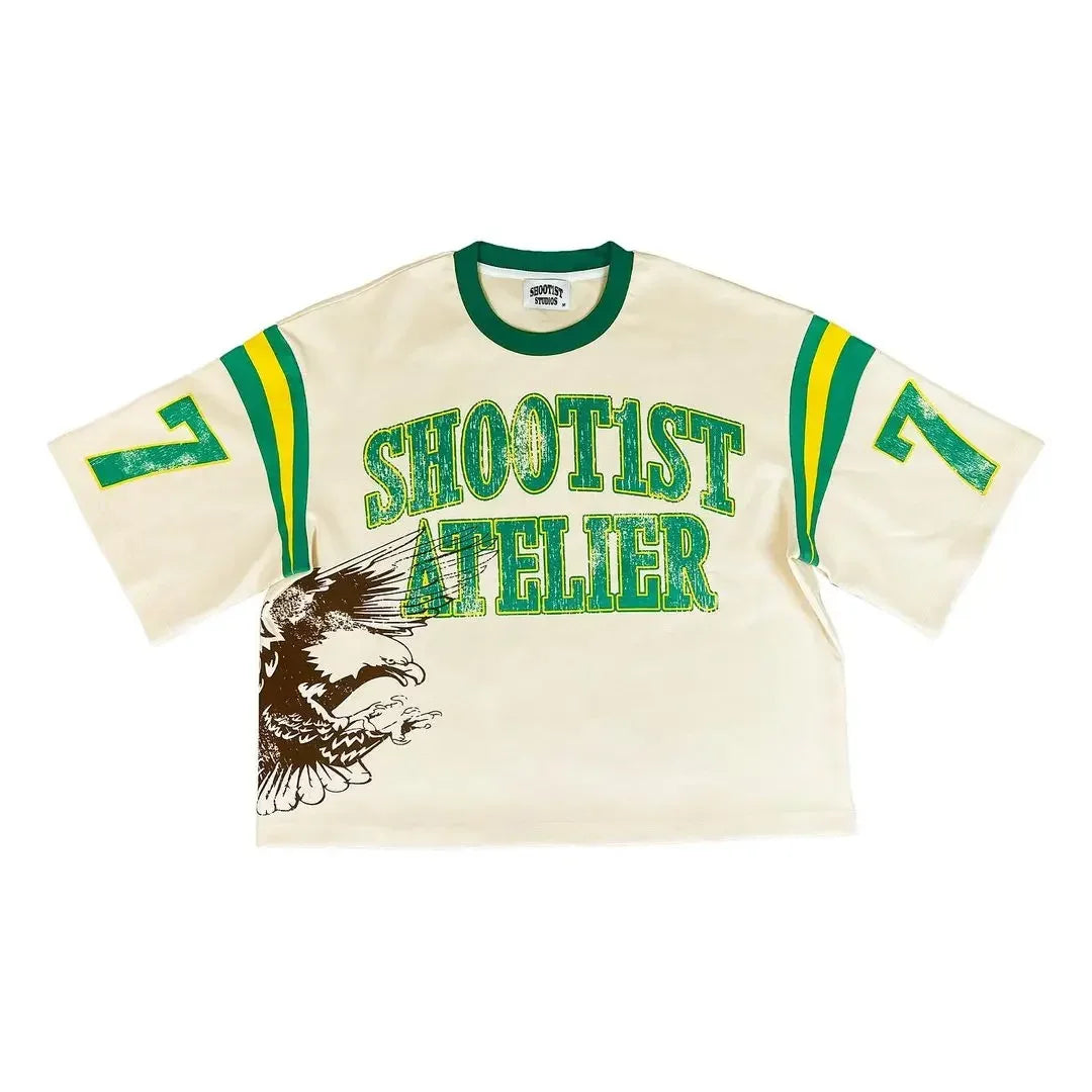 Maxct Y2K Retro T shirt Street Harajuku Hip Hop Splicing Round Neck Loose Sports T shirt Men Women Short Sleeved Tops baseball Jersey 1017