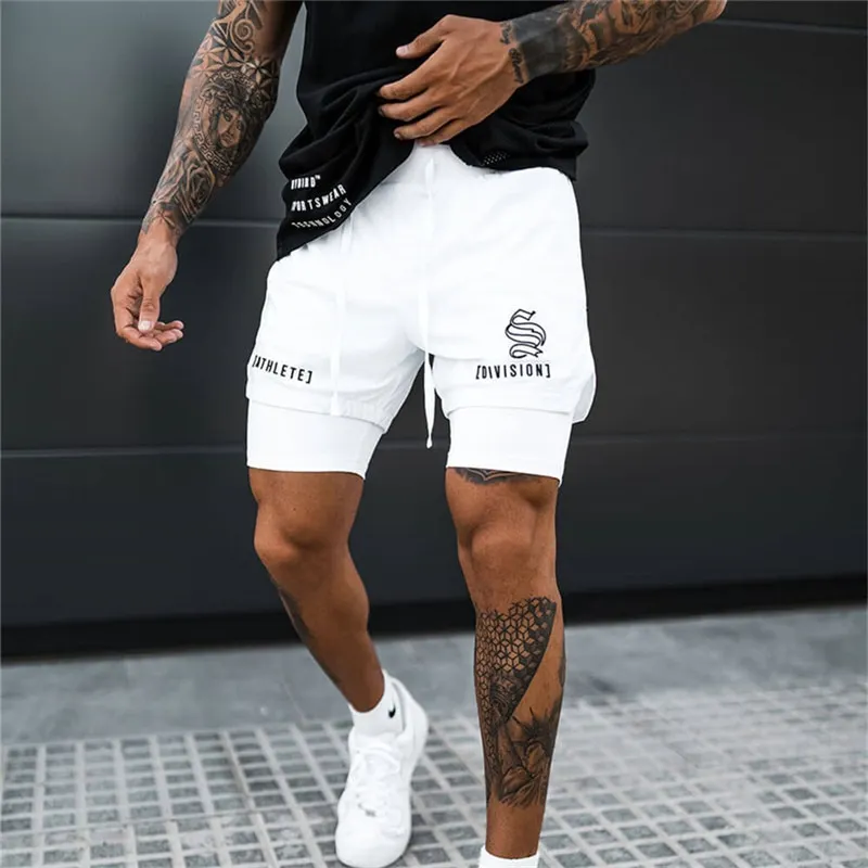2-in-1 Running and Gym Shorts for Men: Quick Dry Fitness - true deals club