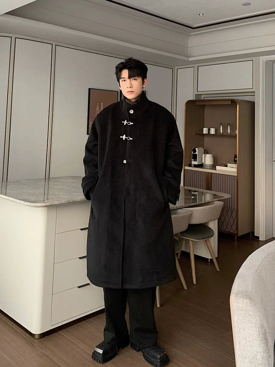 Maxct Two-piece Denim Woolen Coat