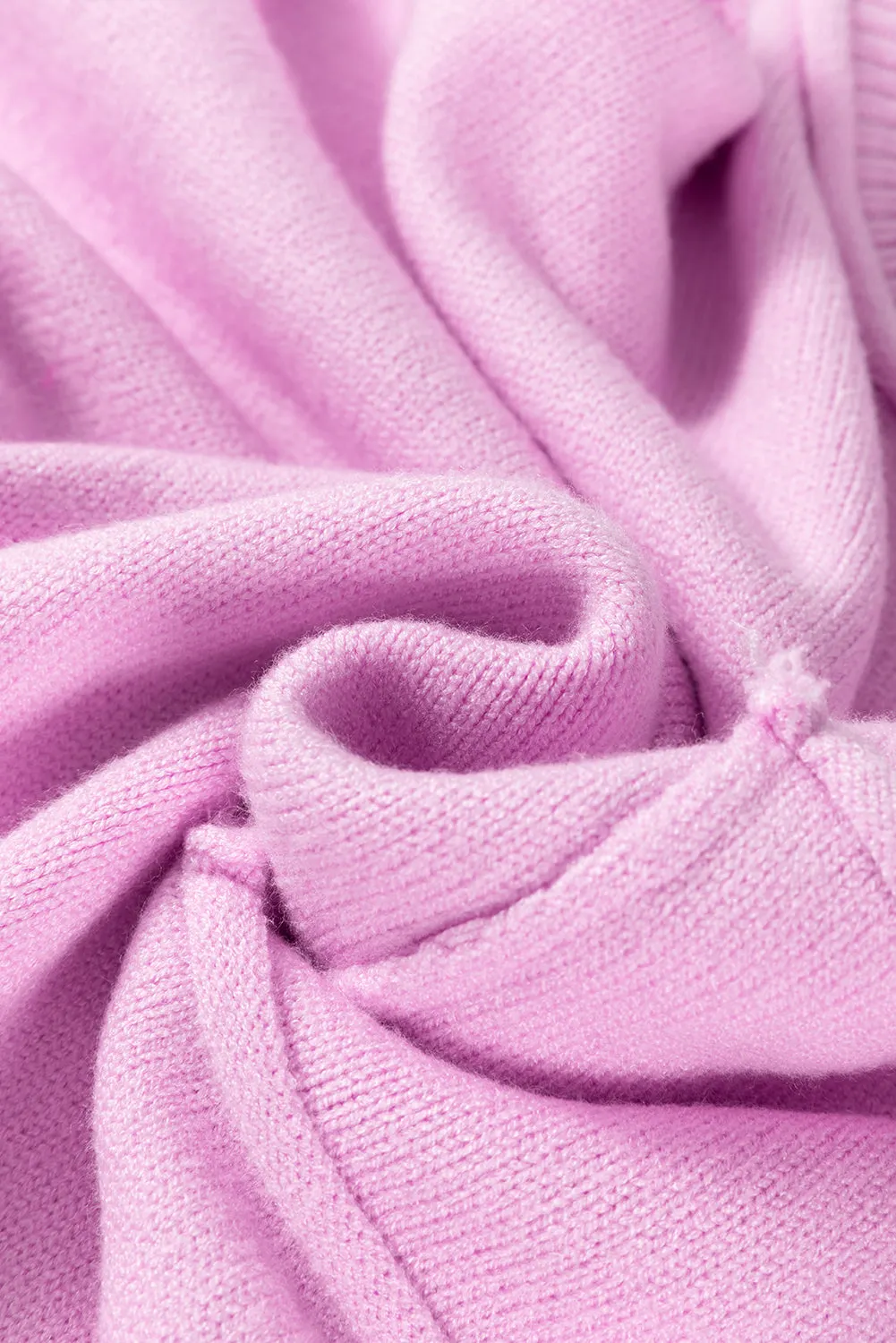 Maxct &Roll Hem Ribbed Detail Drop Shoulder Sweater