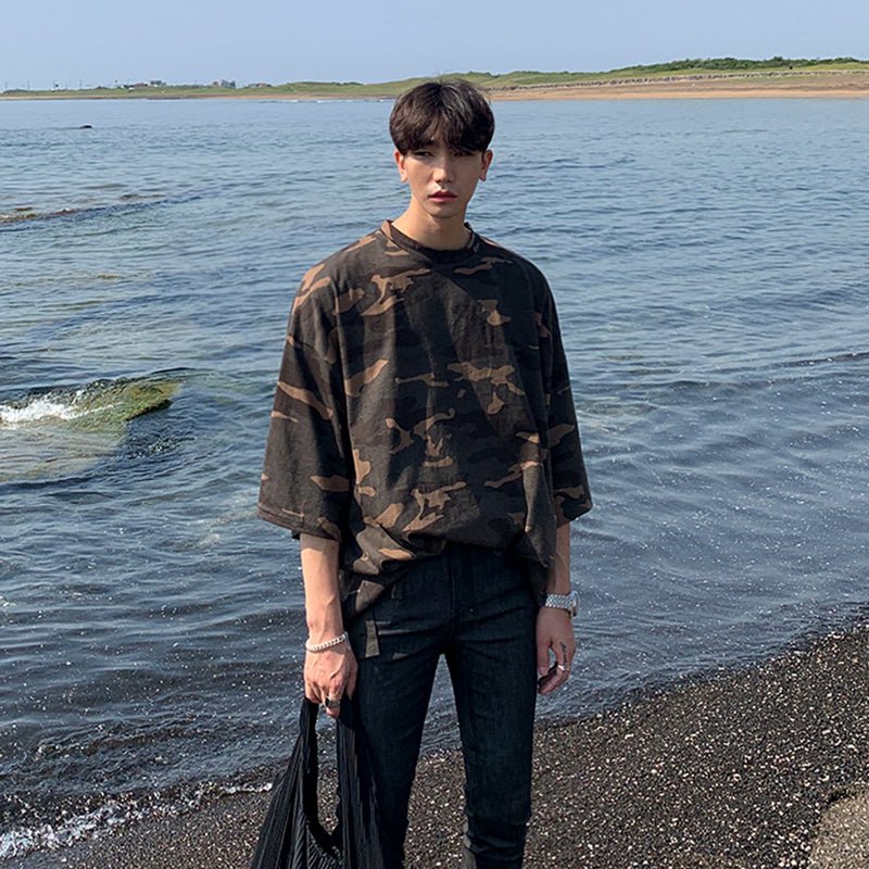 Maxct Kami No.2144 Camo Sleeve T-Shirt