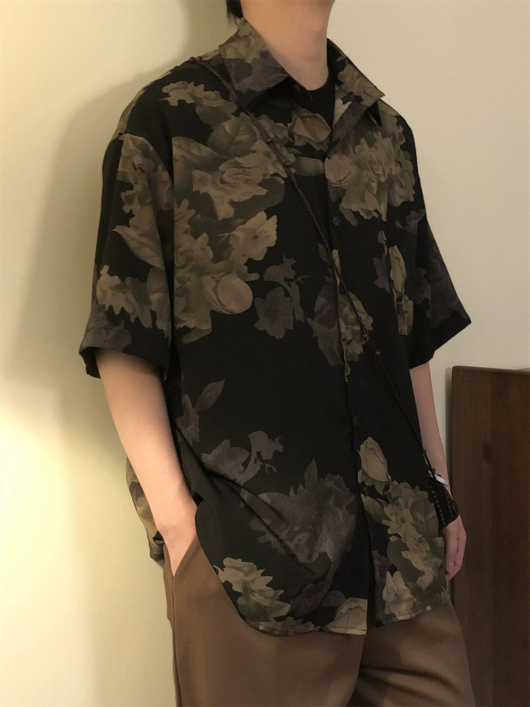 Nagawl Floral Pattern Shirt Maxct