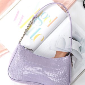 Bag For Love - Croc Embossed Baguette Bag - Women Maxct Bags