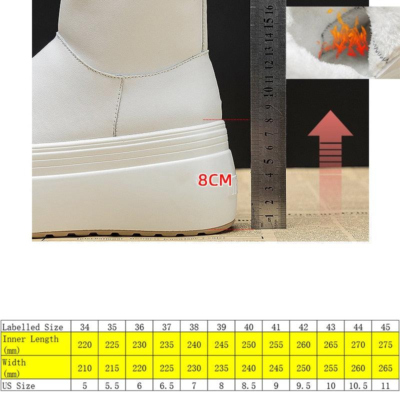 8cm Platform Boots for Women Maxct