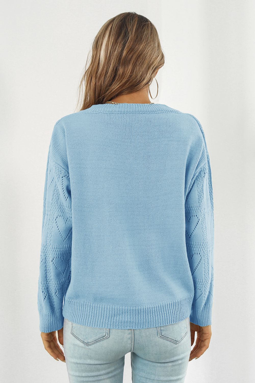 Maxct &V-Neck Drop Shoulder Sweater