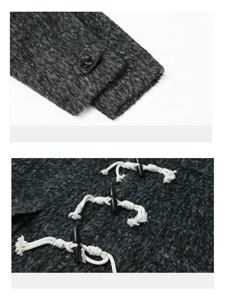 Maxct Two-piece Horn Button Woolen Coat