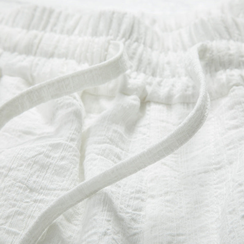 Maxct Summer Cotton Linen Loose Shorts
