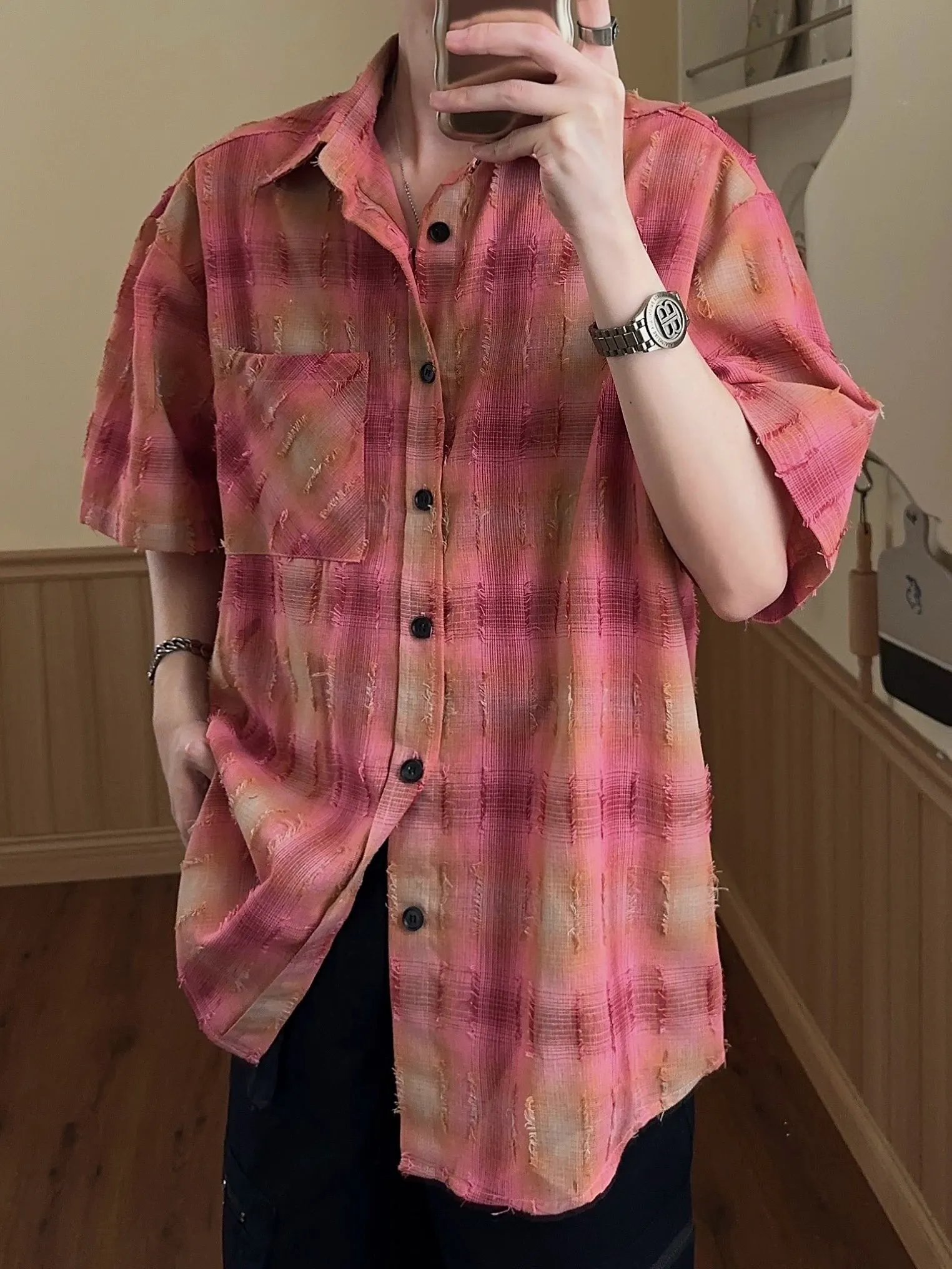 JM Retro Plaid Shirt Maxct