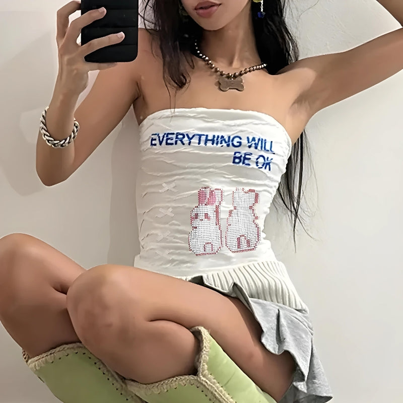 Maxct &Everything Will Be Ok Tube Top