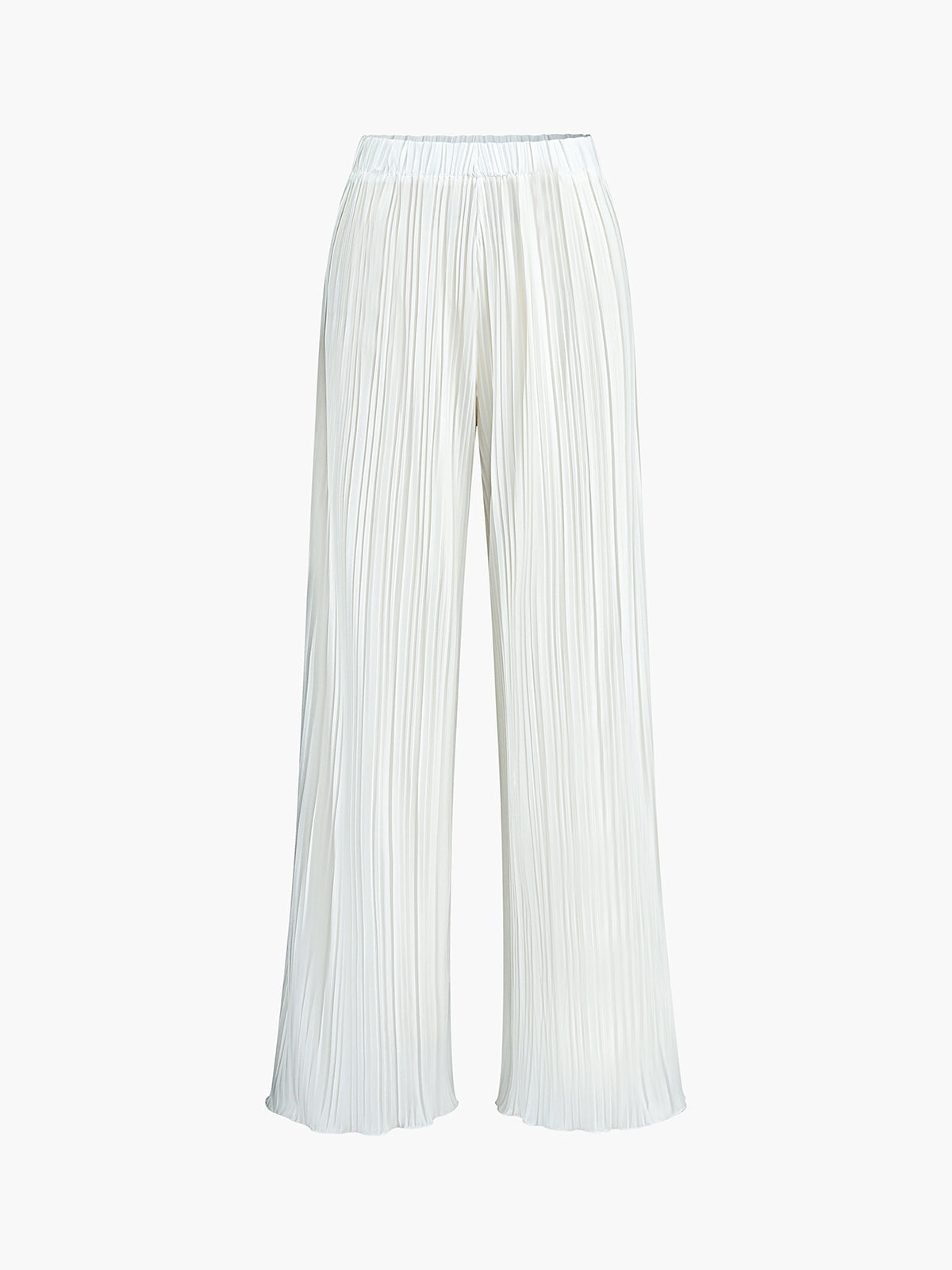 Maxct Solid Belted Pleated Pants Set