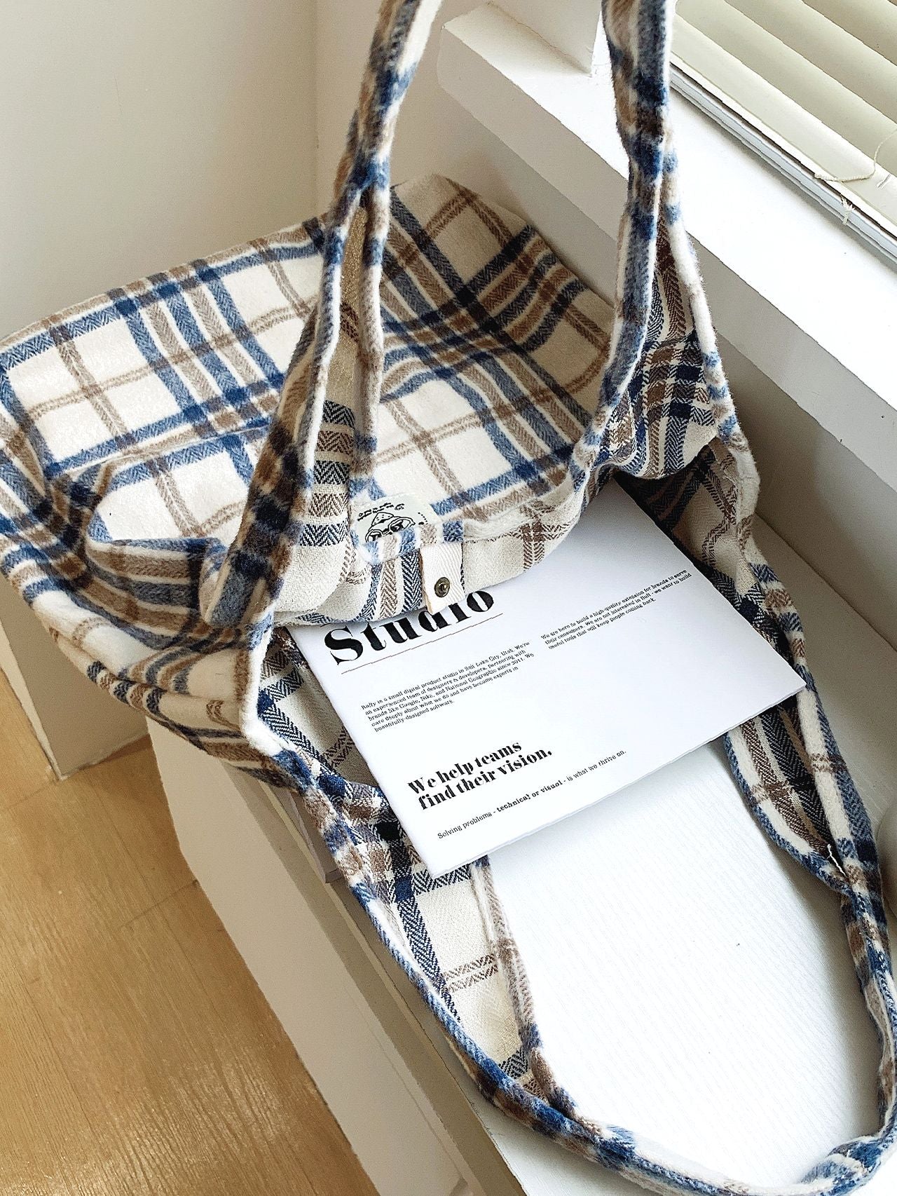 Maxct - Plaid Tote Bag  - Women Tote Bags