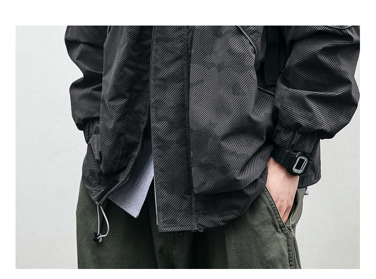 &Men's HQ Hooded Tactical Light Camo Jacket