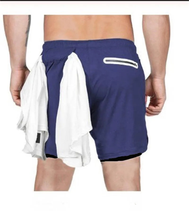 2-in-1 Running & Gym Mens Quick Dry Shorts Maxct