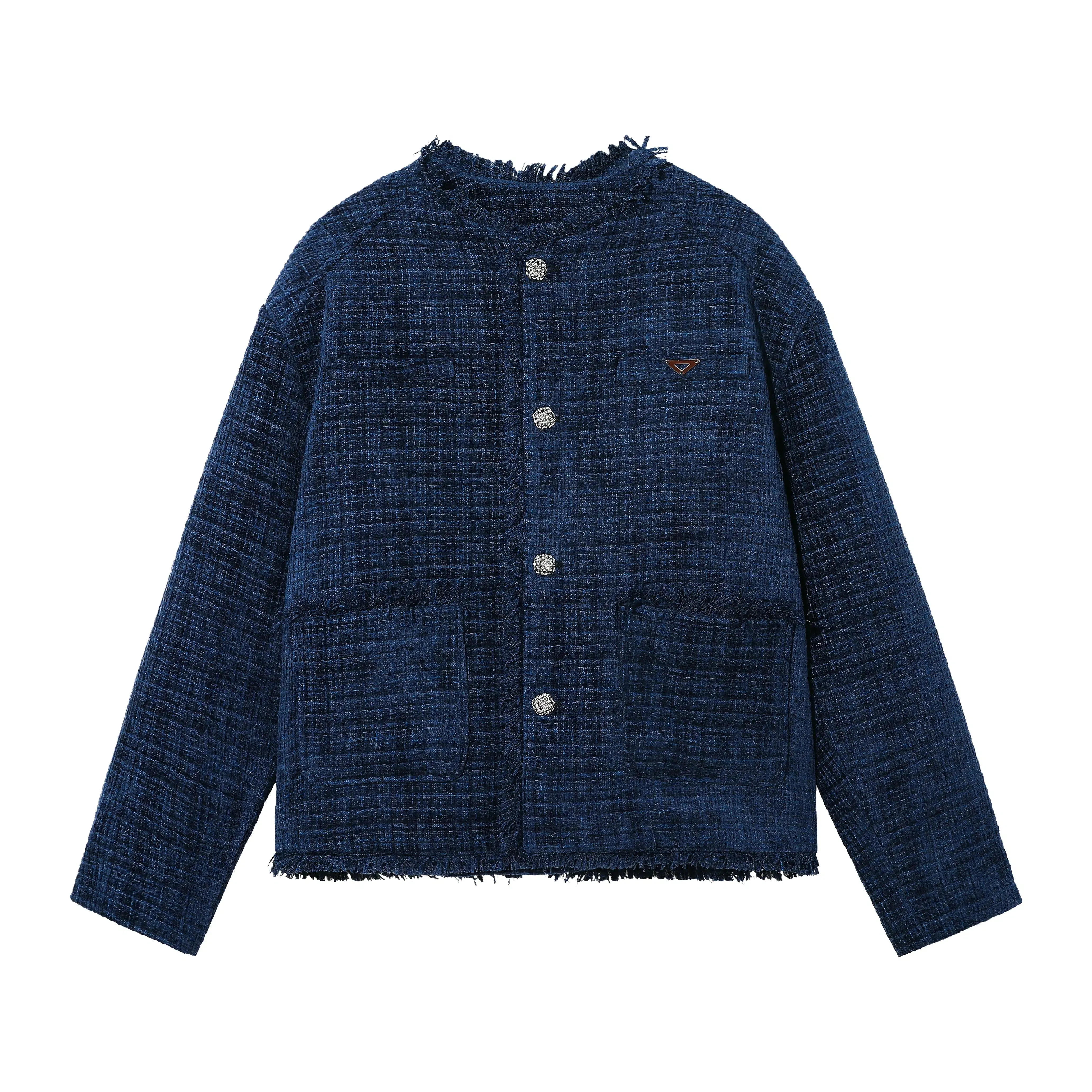 Maxct Raw Edge Tweed Jacket