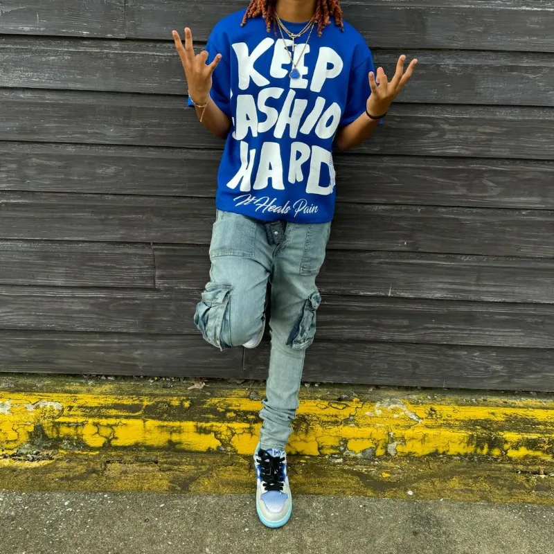 Maxct Harajuku New Letter Print Oversized Graphics Men T-Shirts Streetwear y2k Tops Gothic Casual Men and Women Short Sleeves