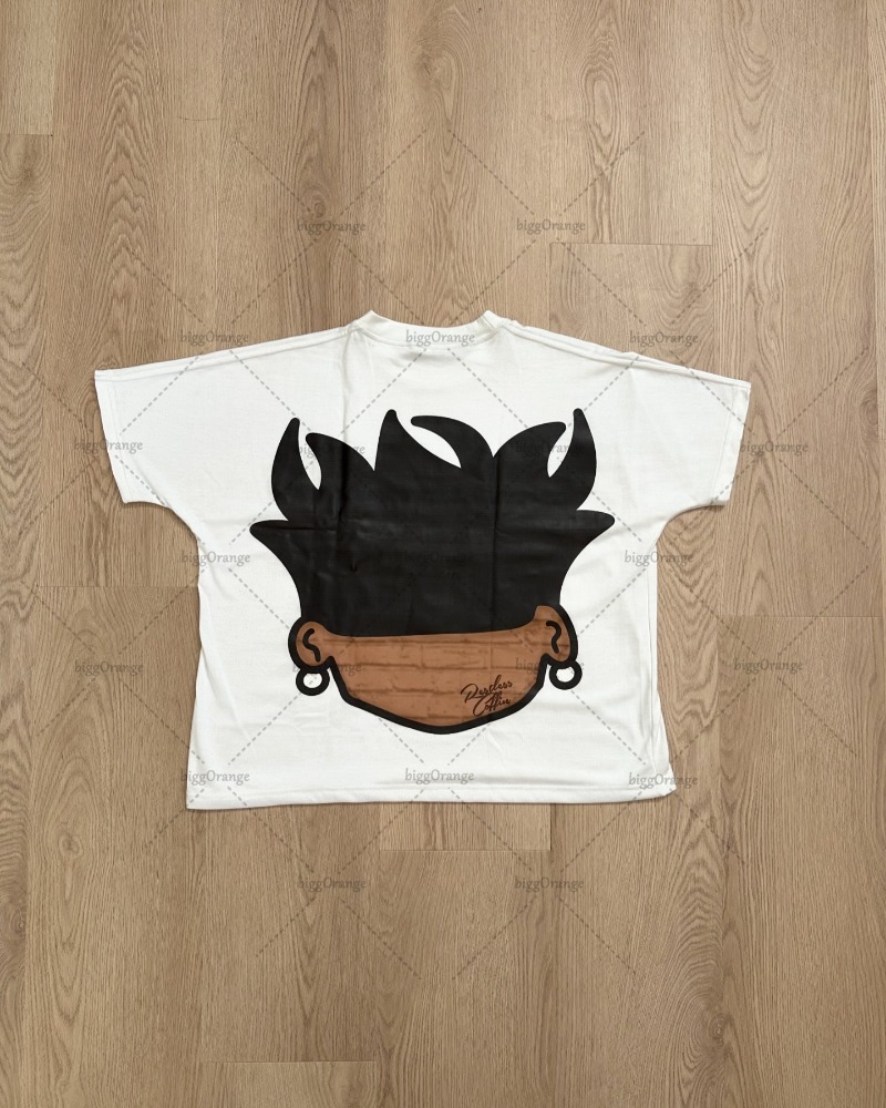 Summer New Style European and American Oversized Short-sleeved Fashion Popular Anime Printed T-shirt Fashion Casual Loose Top