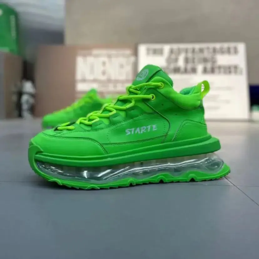 Height Increased Air Cushion Platform Sneakers for Men Maxct