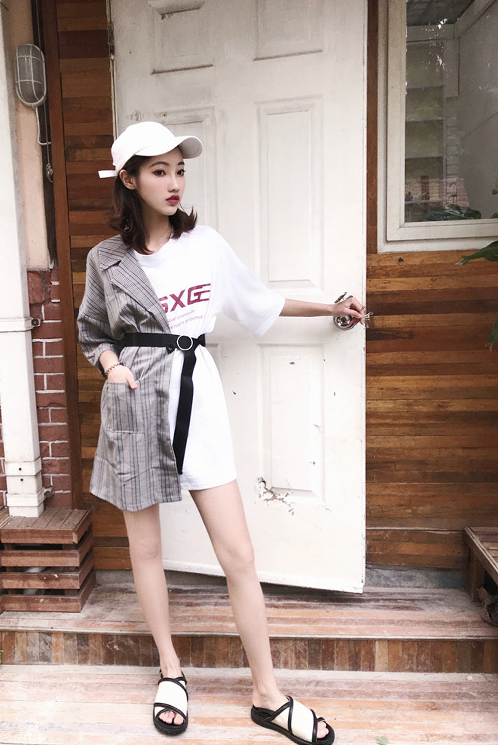 Two Style Stitching Retro Dress Maxct