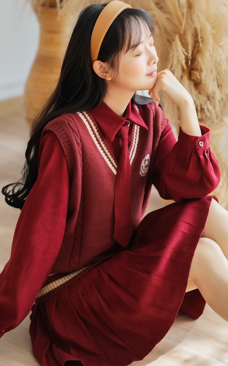 Prep School Vest & Dress Set Maxct