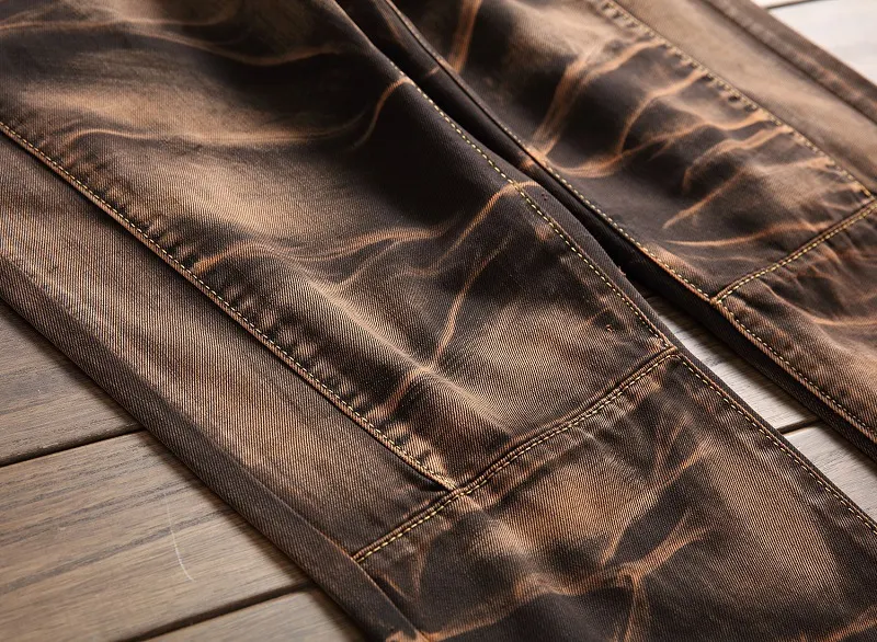 Men's New Zipper Distressed Straight Retro Jeans Best Sellers