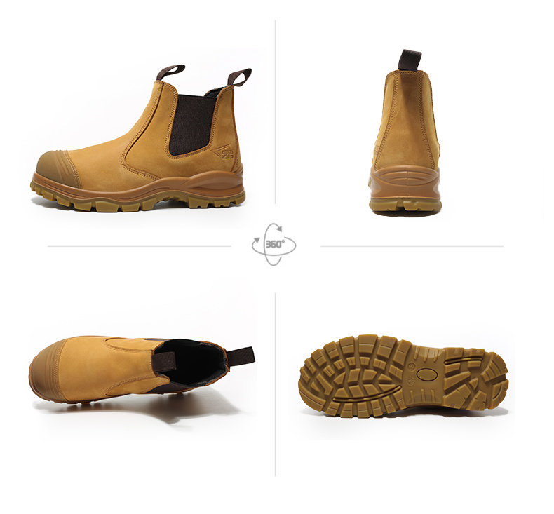 Genuine Leather Work Safety Chelsea Boots for Men - true deals club