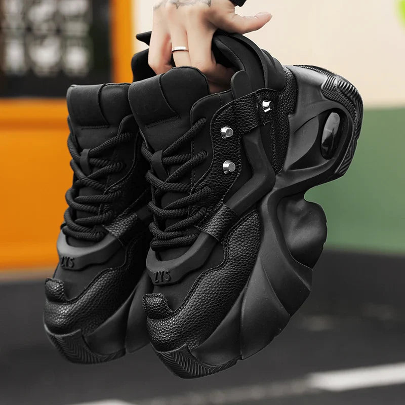 Casual Chunky Sports White Platform Sneakers for Men Maxct