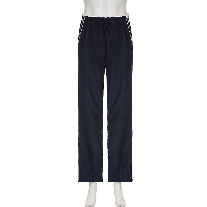 Maxct Vintage Striped Piping Sweatpants