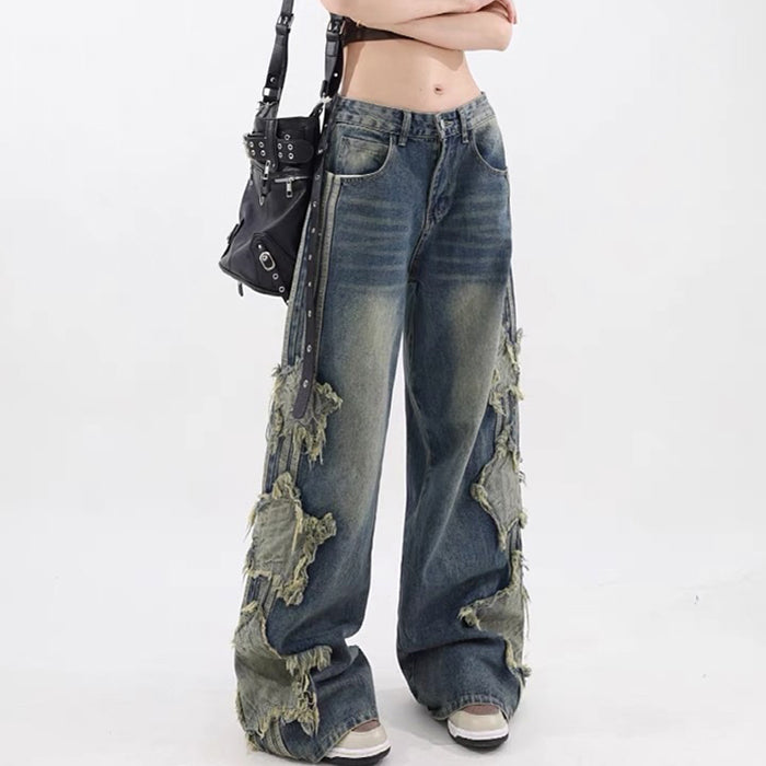Side Stripe Star Jeans Maxct