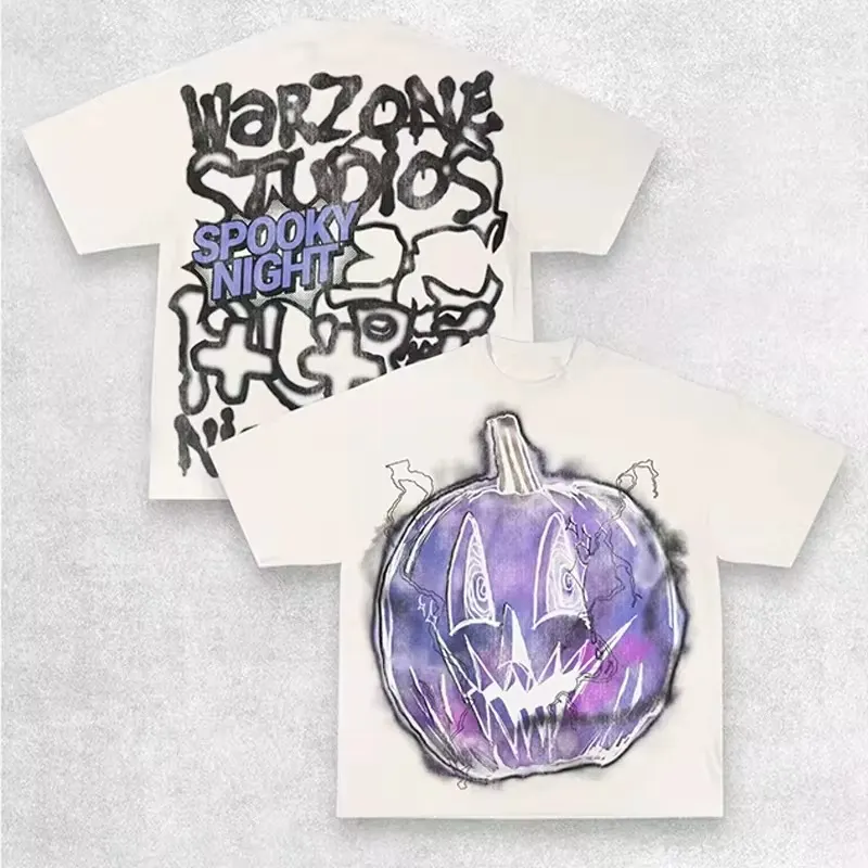 Maxct Y2K T Shirt Men Exaggerate Gothic Graphic Print Harajuku Punk Streetwear Cotton Round Neck Oversized Short Sleeve Tops Tees New