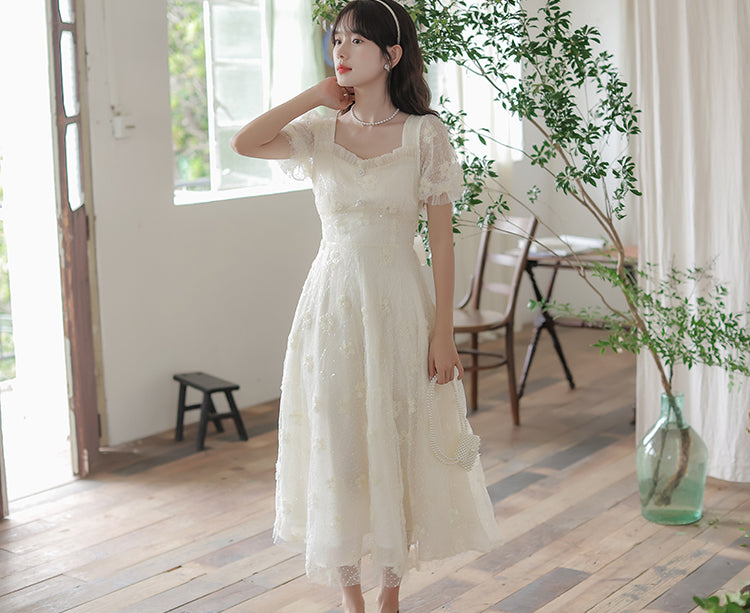 Delicate Flower Sequin Maxi Dress Maxct